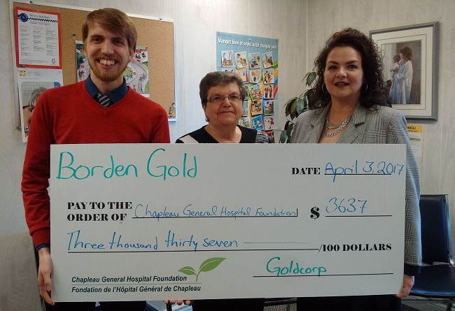 Goldcorp Funds making donation