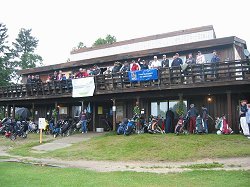 Golf tournament clubhouse