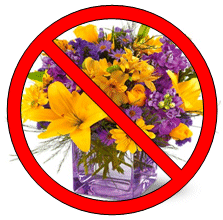 No Flowers logo