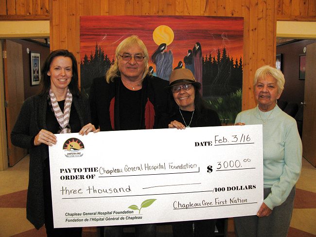 Cree First Nation making donation