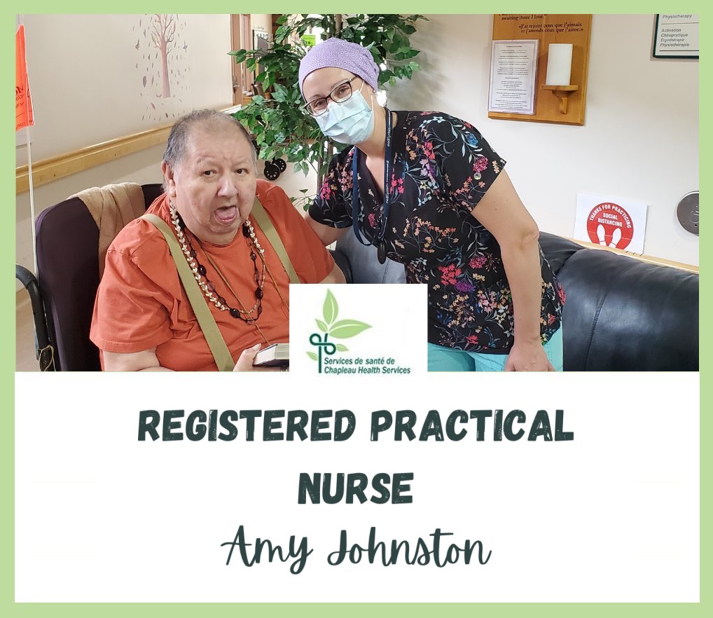 Amy Johnston working with an elderly patient