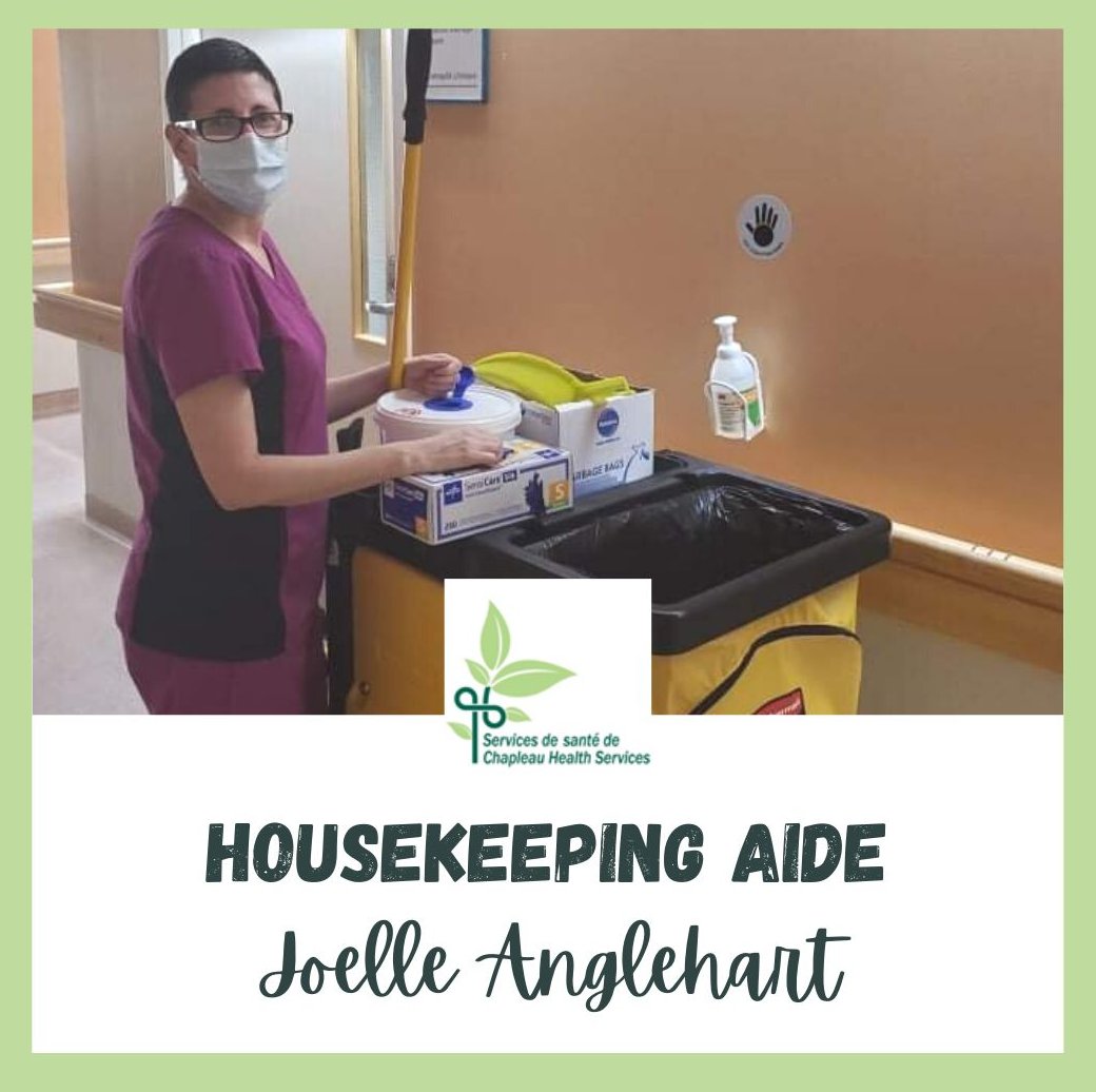 Joelle Anglehart working in a hallway