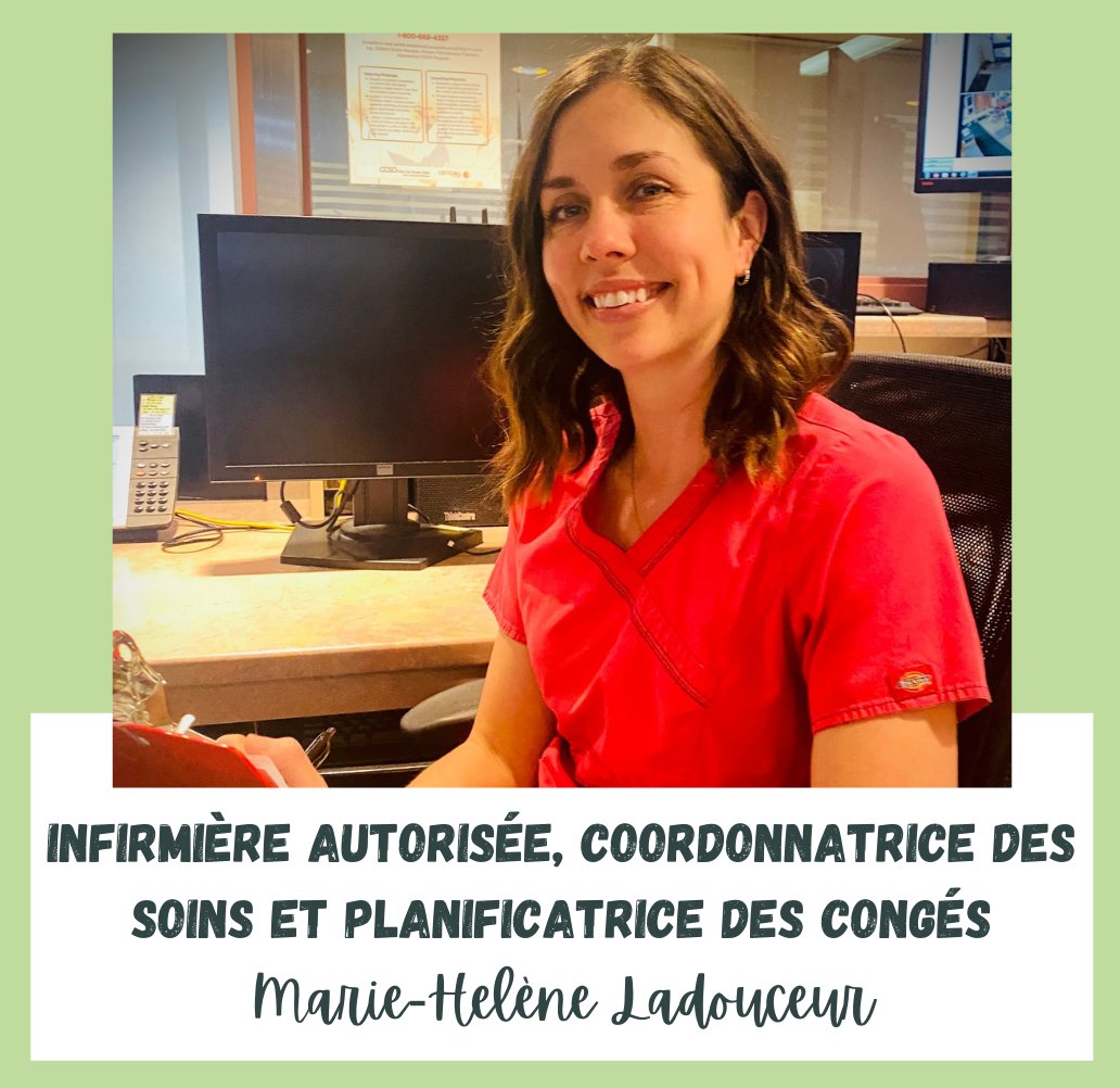 Marie-Hlne Ladouceur working at her desk