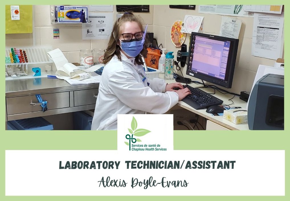 Employee Alexis Doyle Evans working in the lab