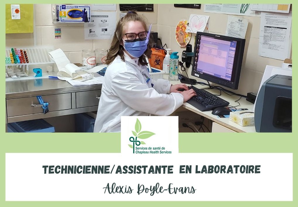Employee Alexis Doyle Evans working in the lab