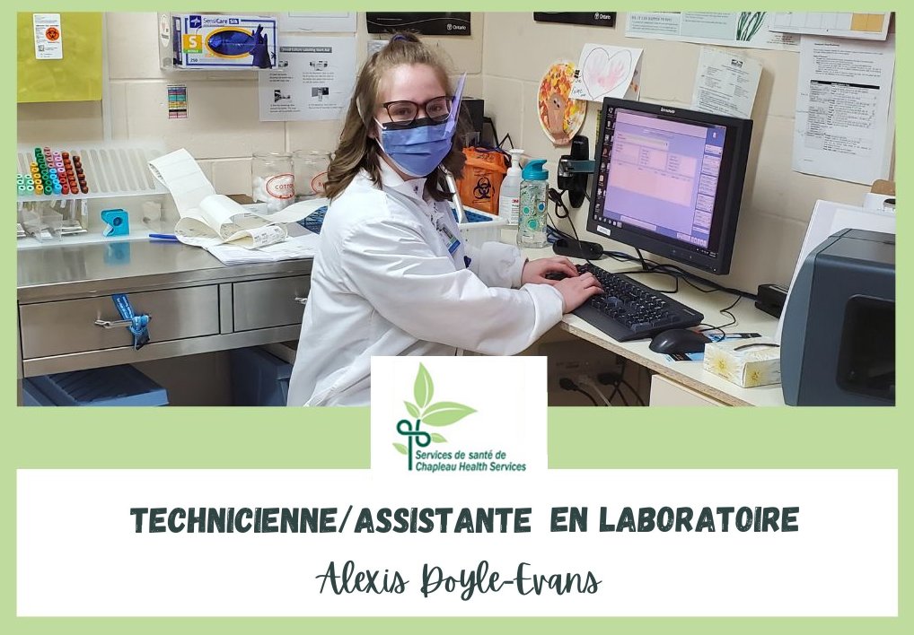 Employee Alexis Doyle Evans working in the lab