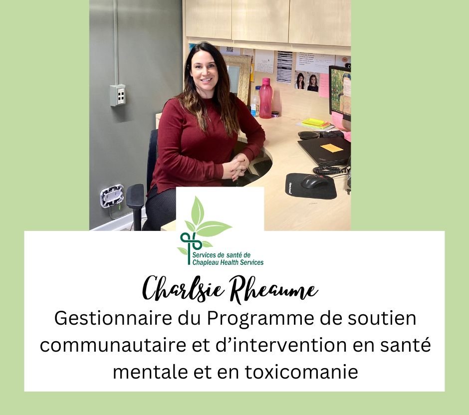 Charlsie Rheaume at her desk