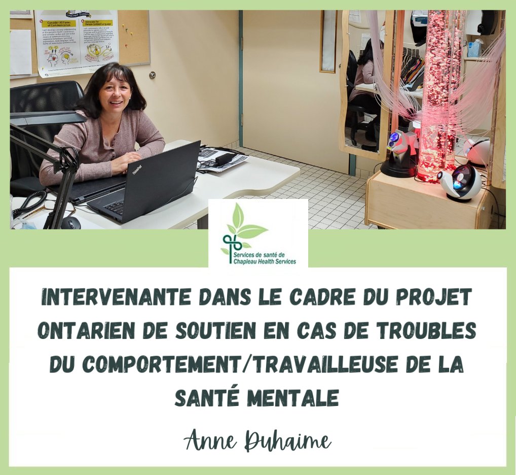 Employee Anne Duhaime working at her desk