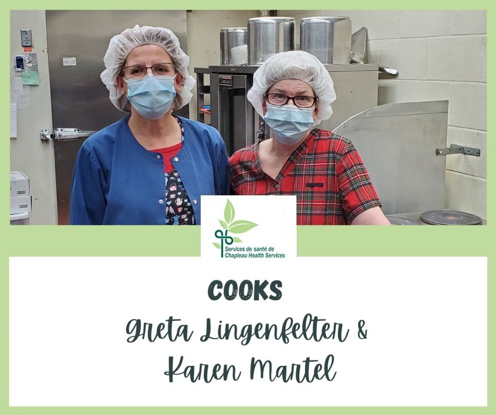 Cooks Greta and Karen in the kitchen