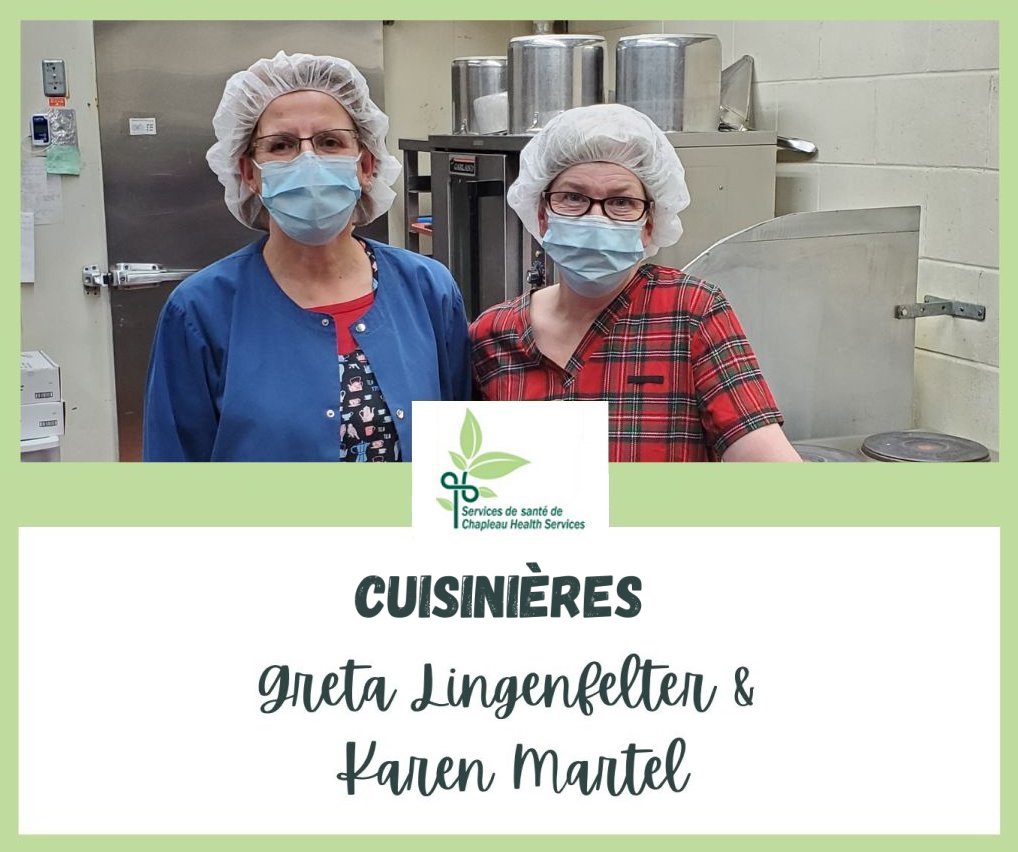 Cooks Greta and Karen in the kitchen