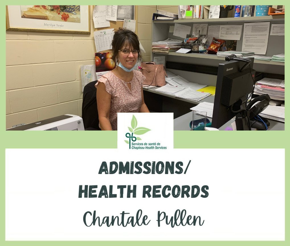 Chantale Pullen working at her desk