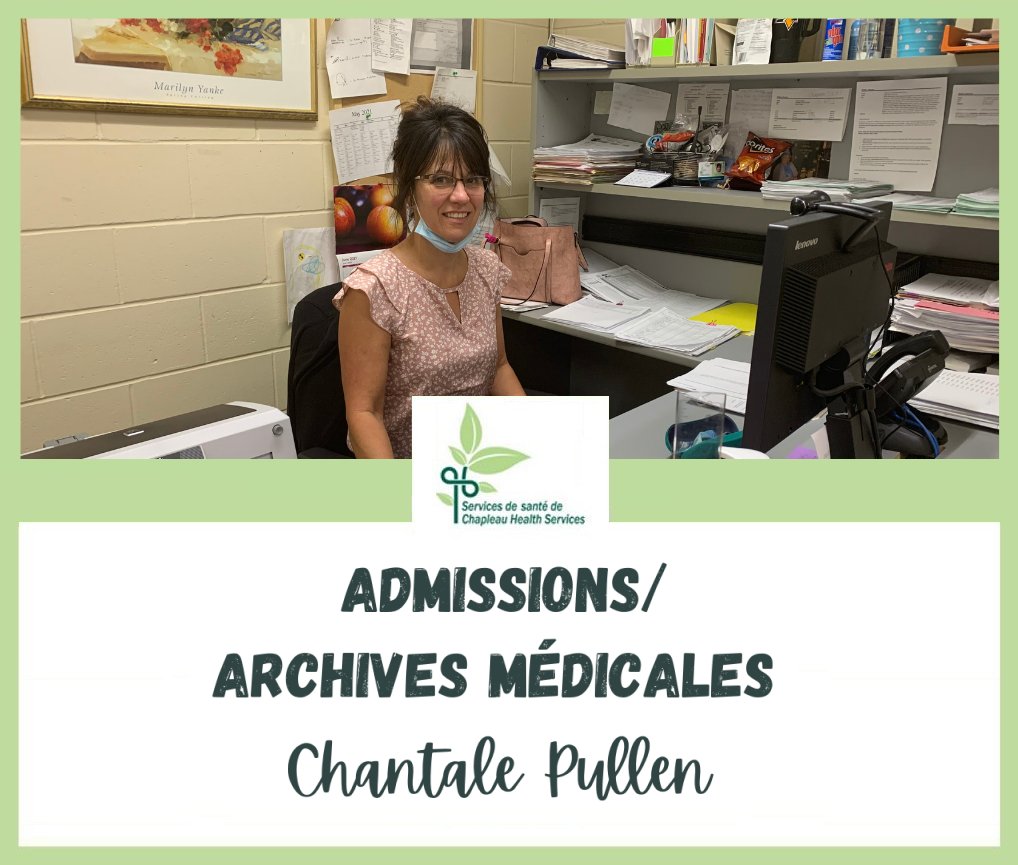 Chantale Pullen working at her desk