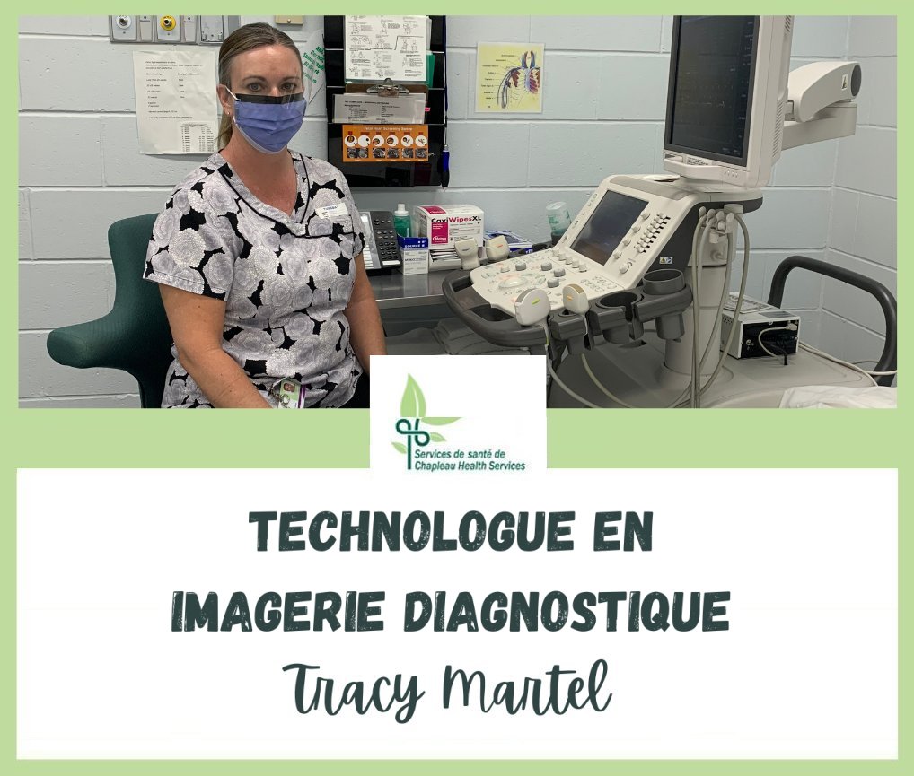 Tracy Martel working in the diagnostic imaging room
