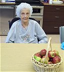 Respite care patients at a table